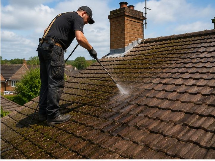 Roof Moss Removal in South Wales by T & T Roofing
