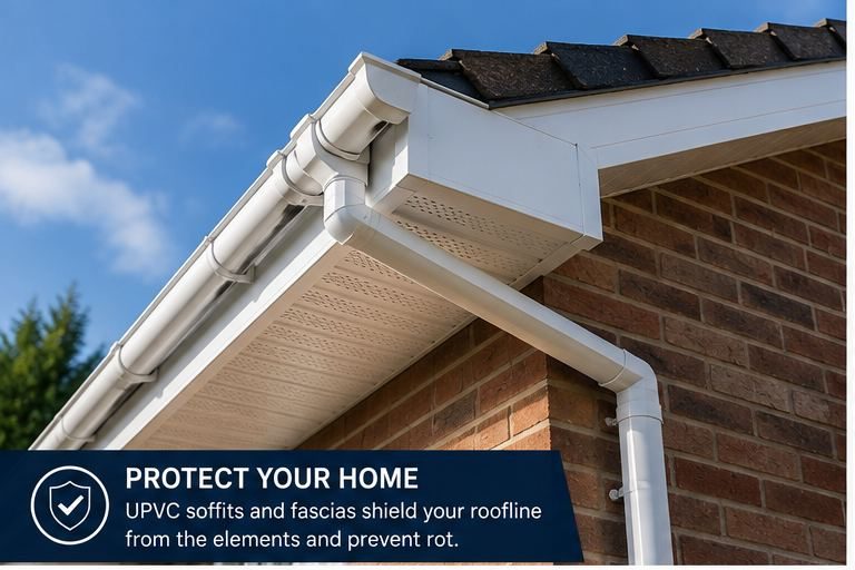 UPVC Soffit and Fascia Installations in South Wales by T & T Roofing